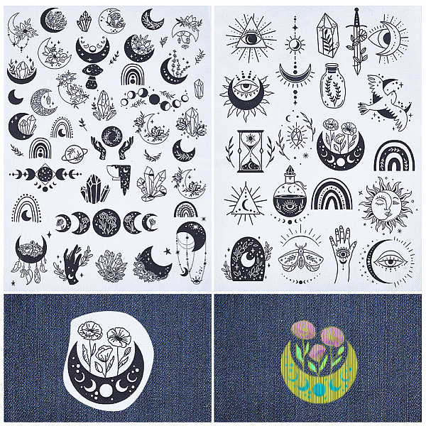 PandaHall Bohemia Style Water Soluble Fabric, Wash Away Embroidery Stabilizer, Moon, 300x212x0.1mm, 2 sheets/bag Paper Moon Black
PandaHall Bohemia Style Water Soluble Fabric, Wash Away Embroidery Stabilizer, Moon, 300x212x0.1mm, 2 sheets/bag Paper Moon Black
