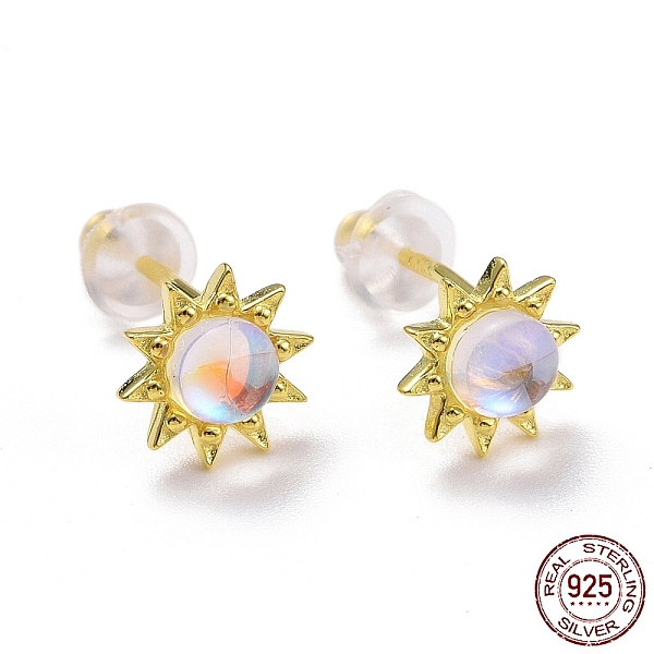 PandaHall 925 Sterling Silver Sunflower Stud Earring Findings, Clear Moonstone Dainty Earrings for Girl Women, Golden, 7.5x3.4mm, Pin: 0.8mm...
PandaHall 925 Sterling Silver Sunflower Stud Earring Findings, Clear Moonstone Dainty Earrings for Girl Women, Golden, 7.5x3.4mm, Pin: 0.8mm...