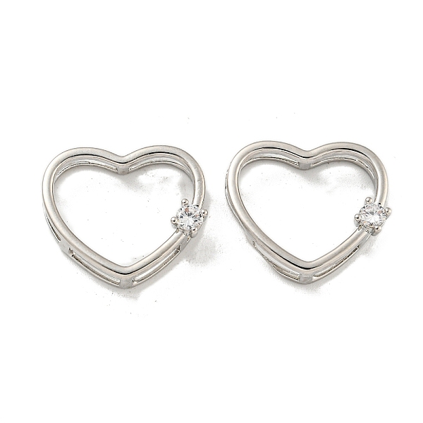 PandaHall Brass Micro Pave Clear Cubic Zirconia Pendants, Heart, Platinum, 16x18.5x6mm, Hole: 6~8x2mm Brass+Cubic Zirconia Heart Clear
PandaHall Brass Micro Pave Clear Cubic Zirconia Pendants, Heart, Platinum, 16x18.5x6mm, Hole: 6~8x2mm Brass+Cubic Zirconia Heart Clear