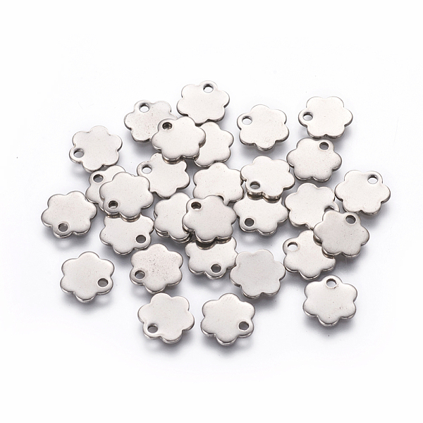 PandaHall 201 Stainless Steel Charms, Flower, Stainless Steel Color, 10x10x1mm, Hole: 1.6mm 201 Stainless Steel Flower
PandaHall 201 Stainless Steel Charms, Flower, Stainless Steel Color, 10x10x1mm, Hole: 1.6mm 201 Stainless Steel Flower