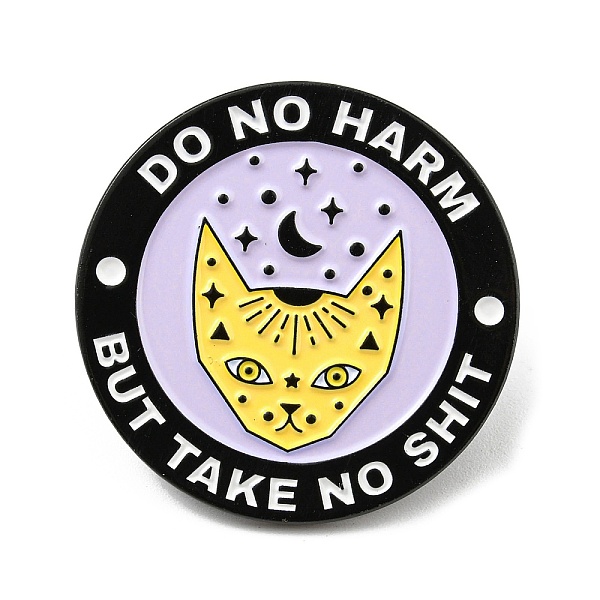 PandaHall Flat Round Enamel Pin, Word Do No Harm But Take No Shit Alloy Brooch for Backpack Clothes, Cat Shape, 30.5x1.6mm Alloy+Enamel Cat...
PandaHall Flat Round Enamel Pin, Word Do No Harm But Take No Shit Alloy Brooch for Backpack Clothes, Cat Shape, 30.5x1.6mm Alloy+Enamel Cat...