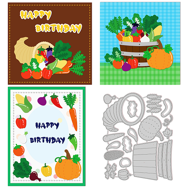 PandaHall GLOBLELAND Vegetables Cutting Dies Metal Pumpkin Carrot Embossing Stencils Die Cuts for Paper Card Making Decoration DIY...
PandaHall GLOBLELAND Vegetables Cutting Dies Metal Pumpkin Carrot Embossing Stencils Die Cuts for Paper Card Making Decoration DIY...