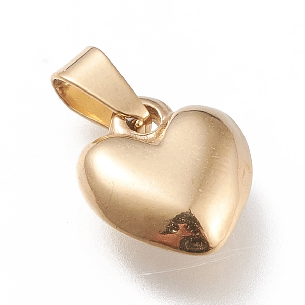 PandaHall 201 Stainless Steel Pendants, Heart, for Valentine's Day, Golden, 13x11x1.4mm, Hole: 5x2.5mm 201 Stainless Steel Heart
PandaHall 201 Stainless Steel Pendants, Heart, for Valentine's Day, Golden, 13x11x1.4mm, Hole: 5x2.5mm 201 Stainless Steel Heart