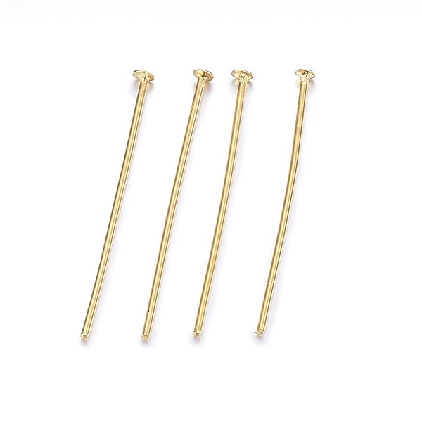 PandaHall 304 Stainless Steel Flat Head Pins, Golden, 20.5x0.6mm, Head: 1.5mm 304 Stainless Steel
PandaHall 304 Stainless Steel Flat Head Pins, Golden, 20.5x0.6mm, Head: 1.5mm 304 Stainless Steel