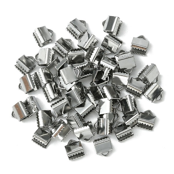 PandaHall 304 Stainless Steel Ribbon Crimp Ends, Stainless Steel Color, 7x6mm, Hole: 1.5x2mm 304 Stainless Steel
PandaHall 304 Stainless Steel Ribbon Crimp Ends, Stainless Steel Color, 7x6mm, Hole: 1.5x2mm 304 Stainless Steel