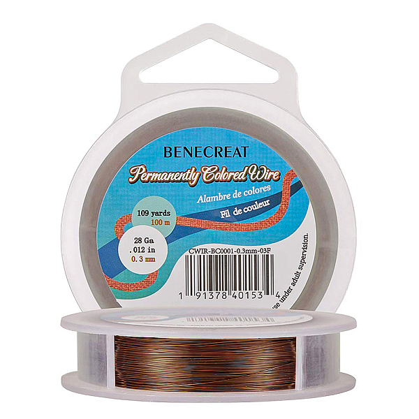 PandaHall BENECREAT 28Gauge(0.3mm) Tarnish Resistant SaddleBrown Wire Jewellery Making Copper Wire, 100M/109Yard Copper Round Brown
PandaHall BENECREAT 28Gauge(0.3mm) Tarnish Resistant SaddleBrown Wire Jewellery Making Copper Wire, 100M/109Yard Copper Round Brown