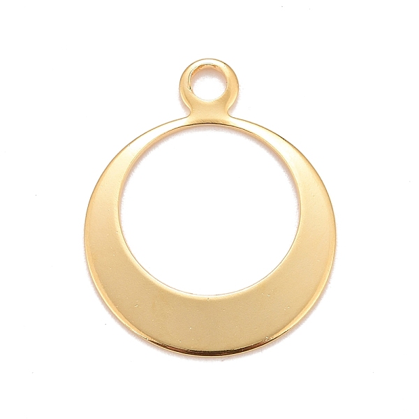 PandaHall 201 Stainless Steel Pendants, Round Ring, Real 24k Gold Plated, 26x21x1mm, Hole: 2.8mm 201 Stainless Steel Others
PandaHall 201 Stainless Steel Pendants, Round Ring, Real 24k Gold Plated, 26x21x1mm, Hole: 2.8mm 201 Stainless Steel Others