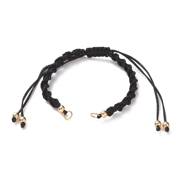 PandaHall Adjustable Polyester Braided Cord Bracelet Making, with Brass Beads and 304 Stainless Steel Jump Rings, Golden, Black, Single...
PandaHall Adjustable Polyester Braided Cord Bracelet Making, with Brass Beads and 304 Stainless Steel Jump Rings, Golden, Black, Single...