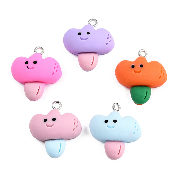 PandaHall Opaque Resin Pendants, with Platinum Plated Iron Loops, Flower Charm with Smiling Face Pattern, Mixed Color, 23x20.5x8mm, Hole..., Multicolor
PandaHall Opaque Resin Pendants, with Platinum Plated Iron Loops, Flower Charm with Smiling Face Pattern, Mixed Color, 23x20.5x8mm, Hole..., Multicolor