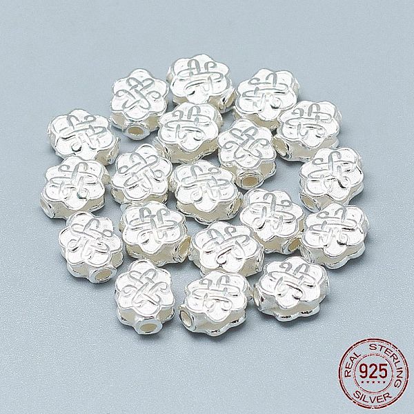 PandaHall 925 Sterling Silver Beads, Flower with Knot, Silver, 10x8x5mm, Hole: 2mm Sterling Silver Flower Silver
PandaHall 925 Sterling Silver Beads, Flower with Knot, Silver, 10x8x5mm, Hole: 2mm Sterling Silver Flower Silver