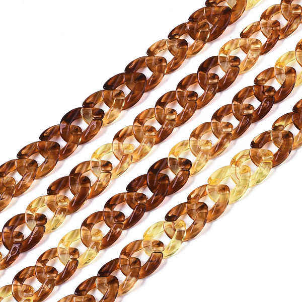 PandaHall Acrylic Curb Chains, Sienna, Link: 13x10~10.5x2.5~3mm, about 70cm/strand, 27.56 inch Acrylic Brown
PandaHall Acrylic Curb Chains, Sienna, Link: 13x10~10.5x2.5~3mm, about 70cm/strand, 27.56 inch Acrylic Brown