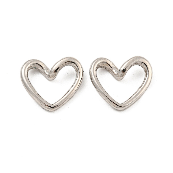 PandaHall Alloy Linking Rings, Heart, Platinum, 14x16x4mm, Inner Diameter: 13x7mm Alloy Heart
PandaHall Alloy Linking Rings, Heart, Platinum, 14x16x4mm, Inner Diameter: 13x7mm Alloy Heart