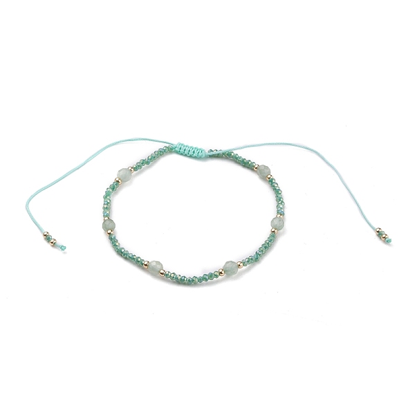 PandaHall Adjustable Nylon Cord Braided Bead Bracelet, with FGB Round Glass Seed Beads, Natural Green Aventurine Beads and Electroplate...
PandaHall Adjustable Nylon Cord Braided Bead Bracelet, with FGB Round Glass Seed Beads, Natural Green Aventurine Beads and Electroplate...