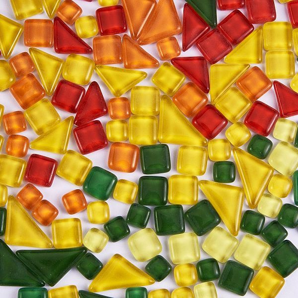 PandaHall 2 Bags 2 Colors Transparent Glass Cabochons, Mosaic Tiles, for Home Decoration or DIY Crafts, Square & Triangle, Mixed Color..., Multicolor
PandaHall 2 Bags 2 Colors Transparent Glass Cabochons, Mosaic Tiles, for Home Decoration or DIY Crafts, Square & Triangle, Mixed Color..., Multicolor
