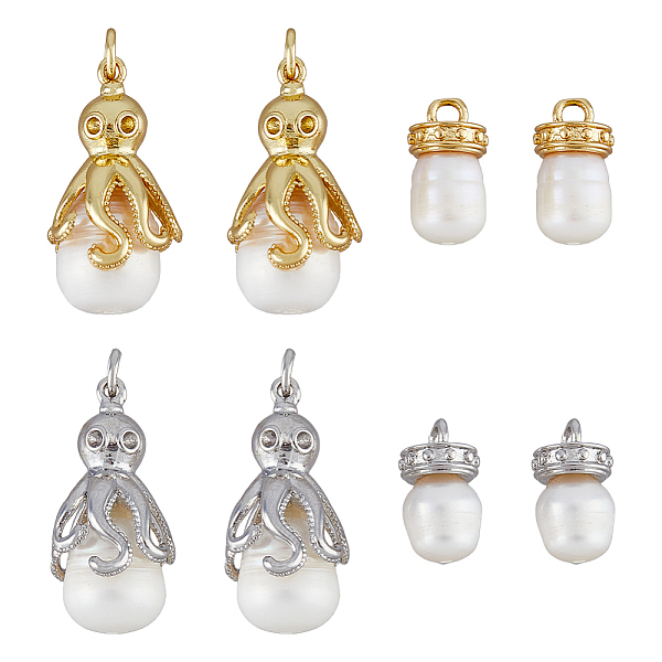 PandaHall DICOSMETIC 8Pcs 2 Styles 2 Colors Octopus Pearl Pendants Nuts Shape Pendant Shell Pearl Pendants Oval with Octopus Charm Metal...
PandaHall DICOSMETIC 8Pcs 2 Styles 2 Colors Octopus Pearl Pendants Nuts Shape Pendant Shell Pearl Pendants Oval with Octopus Charm Metal...