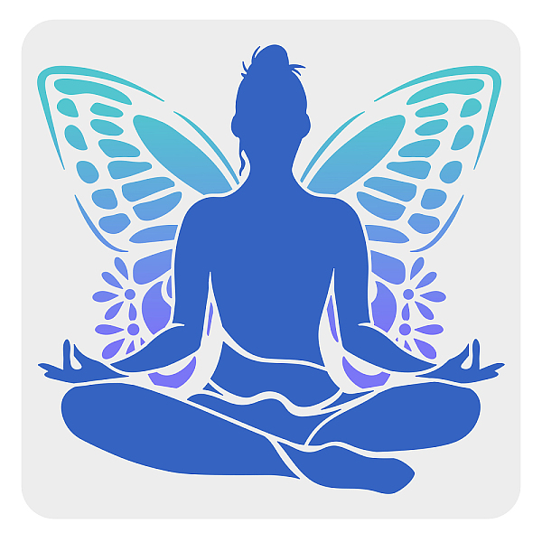 PandaHall FINGERINSPIRE Yoga Painting Stencil 11.8x11.8inch Reusable Yoga Medita Drawing Template Yoga Pose and Butterfly Pattern Stencil...
PandaHall FINGERINSPIRE Yoga Painting Stencil 11.8x11.8inch Reusable Yoga Medita Drawing Template Yoga Pose and Butterfly Pattern Stencil...