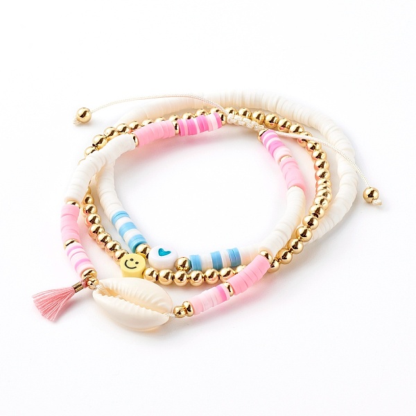 PandaHall Beaded Bracelets & Braided Beaded Bracelets Sets, with Polymer Clay Heishi Beads, Natural Cowrie Shell and Polyester Cotton..., Multicolor
PandaHall Beaded Bracelets & Braided Beaded Bracelets Sets, with Polymer Clay Heishi Beads, Natural Cowrie Shell and Polyester Cotton..., Multicolor