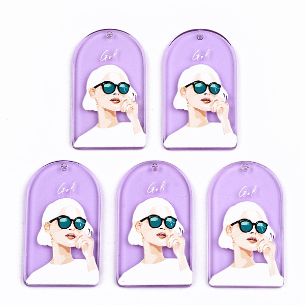 PandaHall Transparent Acrylic Pendants, 3D Printed, Half Oval with Woman Pattern, Orchid, 43x24.5x3.5mm, Hole: 1.8mm Acrylic Others Purple
PandaHall Transparent Acrylic Pendants, 3D Printed, Half Oval with Woman Pattern, Orchid, 43x24.5x3.5mm, Hole: 1.8mm Acrylic Others Purple