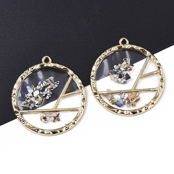 PandaHall Epoxy Resin Pendants, with Shell and Light Gold Plated Alloy Open Back Bezel, Flat Round, Clear, 36x33x2mm, Hole: 1.8mm...
PandaHall Epoxy Resin Pendants, with Shell and Light Gold Plated Alloy Open Back Bezel, Flat Round, Clear, 36x33x2mm, Hole: 1.8mm...