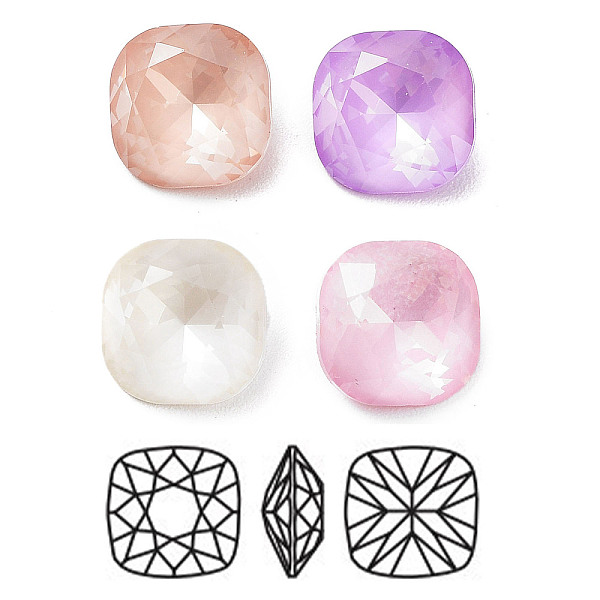 PandaHall K9 Glass Rhinestone Cabochons, Point Back & Back Plated, Faceted, Square, Mixed Color, 8x8x4mm Glass Rhinestone Square Multicolor
PandaHall K9 Glass Rhinestone Cabochons, Point Back & Back Plated, Faceted, Square, Mixed Color, 8x8x4mm Glass Rhinestone Square Multicolor