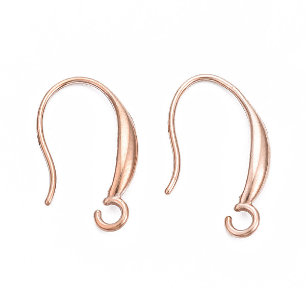 PandaHall 316 Surgical Stainless Steel Hooks, with Horizontal Loop, Ear Wire, Rose Gold, 12x19mm, Hole: 2mm, 21 Gauge, Pin: 0.7mm 316...
PandaHall 316 Surgical Stainless Steel Hooks, with Horizontal Loop, Ear Wire, Rose Gold, 12x19mm, Hole: 2mm, 21 Gauge, Pin: 0.7mm 316...