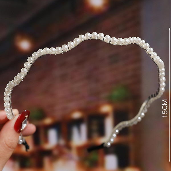 PandaHall Waved Pearl Hair Bands, Bridal Hair Bands Party Wedding Hair Accessories for Women Girls, Platinum, 150mm Plastic
PandaHall Waved Pearl Hair Bands, Bridal Hair Bands Party Wedding Hair Accessories for Women Girls, Platinum, 150mm Plastic