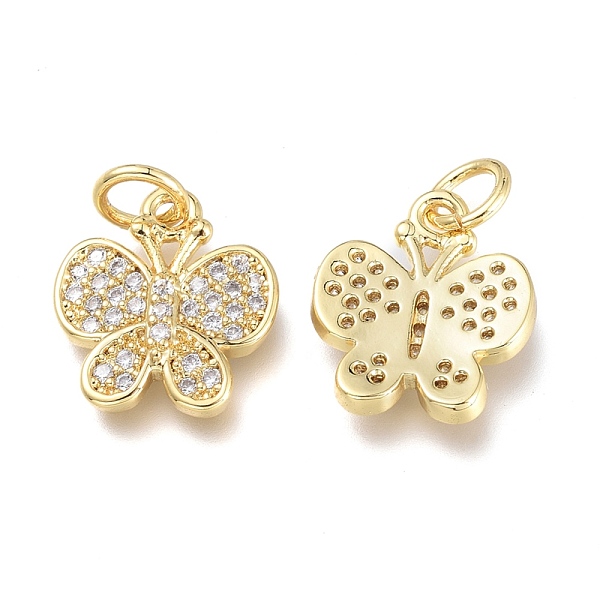 PandaHall Brass Micro Pave Clear Cubic Zirconia Charms, with Jump Rings, Long-Lasting Plated, Butterfly, Real 18K Gold Plated, 12x12.5x2.5mm...
PandaHall Brass Micro Pave Clear Cubic Zirconia Charms, with Jump Rings, Long-Lasting Plated, Butterfly, Real 18K Gold Plated, 12x12.5x2.5mm...
