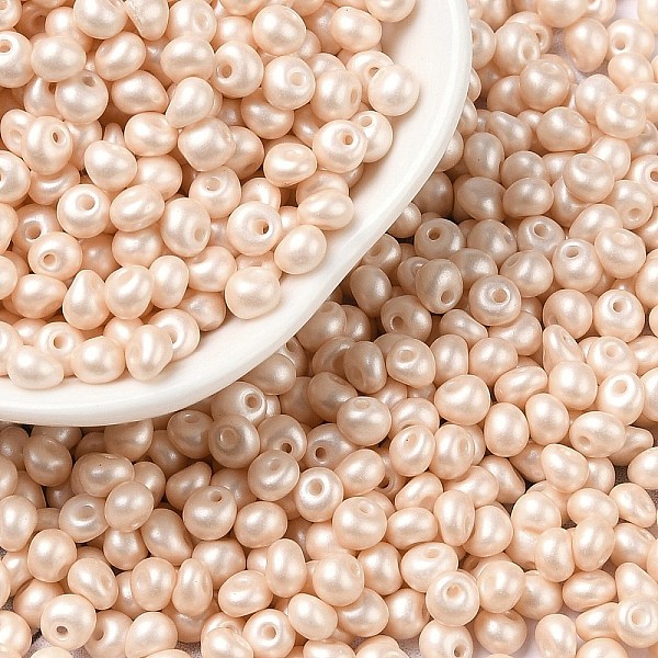 PandaHall 6/0 Glass Seed Beads, Opaque Colours Luster, Teardrop, Old Lace, 4~5x4~4.5x3~4mm, Hole: 0.8~0.9mm, about 5625pcs/pound Glass...
PandaHall 6/0 Glass Seed Beads, Opaque Colours Luster, Teardrop, Old Lace, 4~5x4~4.5x3~4mm, Hole: 0.8~0.9mm, about 5625pcs/pound Glass...