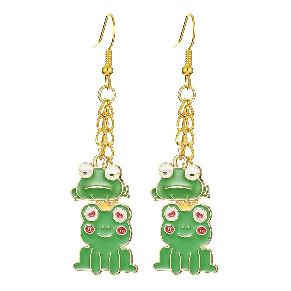 PandaHall Alloy Enamel Frog Dangle Earrings with Iron Earring Pins for Women, Green, 65x17mm Alloy Frog Green
PandaHall Alloy Enamel Frog Dangle Earrings with Iron Earring Pins for Women, Green, 65x17mm Alloy Frog Green