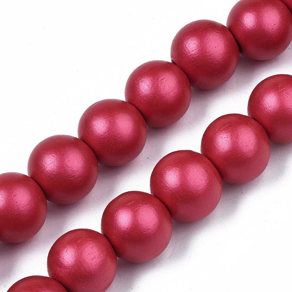PandaHall Painted Natural Wood Beads Strands, Round, Crimson, 15~16x14~15mm, Hole: 3.5~4.5mm, about 25pcs/strand, 14.25 inch~14.33 inch..., Pink
PandaHall Painted Natural Wood Beads Strands, Round, Crimson, 15~16x14~15mm, Hole: 3.5~4.5mm, about 25pcs/strand, 14.25 inch~14.33 inch..., Pink