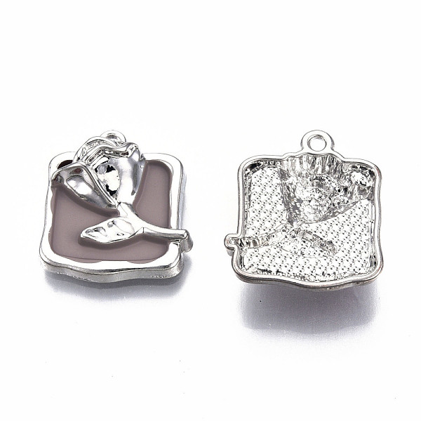 PandaHall Rack Plating Alloy Enamel Pendants, Cadmium Free & Lead Free, Platinum, Rectangle with Rose, Rosy Brown, 21.5x19x6mm, Hole: 1.6mm...
PandaHall Rack Plating Alloy Enamel Pendants, Cadmium Free & Lead Free, Platinum, Rectangle with Rose, Rosy Brown, 21.5x19x6mm, Hole: 1.6mm...