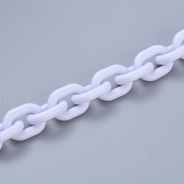 PandaHall Acrylic Handmade Cable Chains, Oval, White, 19x14x4mm, about 39.37 inch(1m)/strand Acrylic White
PandaHall Acrylic Handmade Cable Chains, Oval, White, 19x14x4mm, about 39.37 inch(1m)/strand Acrylic White