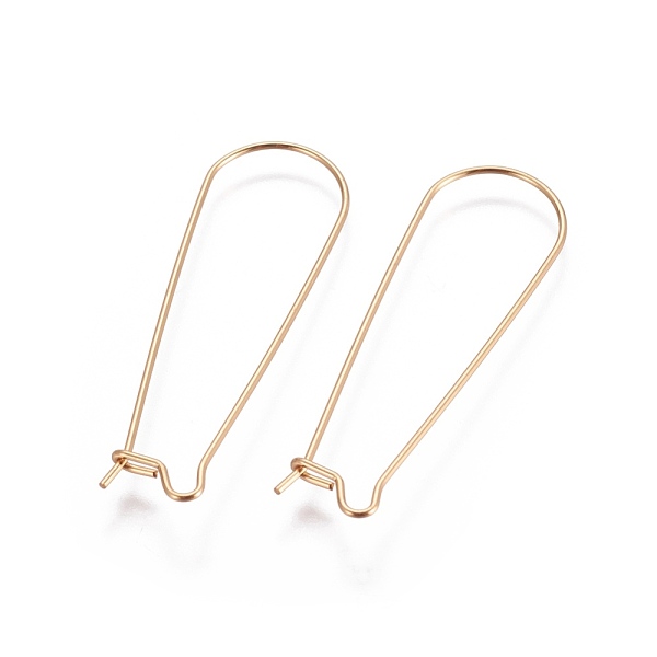PandaHall 304 Stainless Steel Hoop Earring Finding, Kidney Ear Wire, Golden, 21 Gauge, 39x12.5mm, Pin: 0.7mm 304 Stainless Steel
PandaHall 304 Stainless Steel Hoop Earring Finding, Kidney Ear Wire, Golden, 21 Gauge, 39x12.5mm, Pin: 0.7mm 304 Stainless Steel
