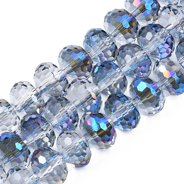 PandaHall Electroplate Transparent Glass Beads Strands, Faceted, Rondelle, Medium Blue, 10x7.5mm, Hole: 1.4mm, about 70pcs/strand, 20.87...
PandaHall Electroplate Transparent Glass Beads Strands, Faceted, Rondelle, Medium Blue, 10x7.5mm, Hole: 1.4mm, about 70pcs/strand, 20.87...