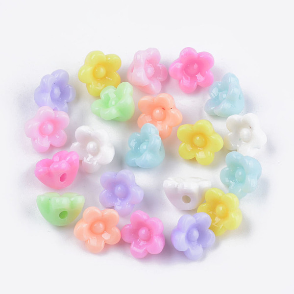 PandaHall Opaque Acrylic Beads, Flower, Mixed Color, 10x10.5x7mm, Hole: 1.5mm, about 1850~1930pcs/500g Acrylic Flower Multicolor
PandaHall Opaque Acrylic Beads, Flower, Mixed Color, 10x10.5x7mm, Hole: 1.5mm, about 1850~1930pcs/500g Acrylic Flower Multicolor