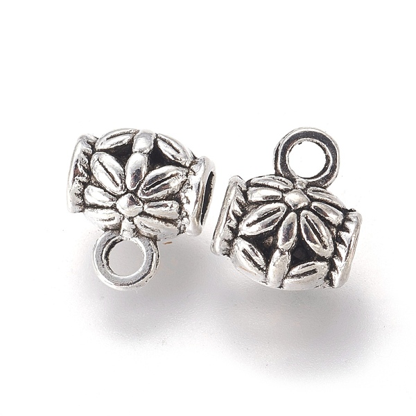 PandaHall Tibetan Style Alloy Hangers, Bail Beads, Barrel with Flower, Antique Silver, Lead Free and Cadmium Free, 7.5mm, Hole: 4mm, 1.5mm...
PandaHall Tibetan Style Alloy Hangers, Bail Beads, Barrel with Flower, Antique Silver, Lead Free and Cadmium Free, 7.5mm, Hole: 4mm, 1.5mm...
