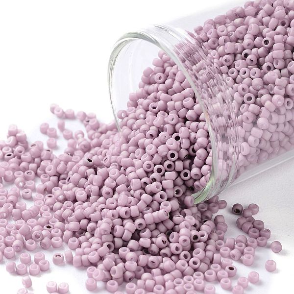 PandaHall TOHO Round Seed Beads, Japanese Seed Beads, (766) Opaque Pastel Frost Light Lilac, 15/0, 1.5mm, Hole: 0.7mm, about 15000pcs/50g..., Purple
PandaHall TOHO Round Seed Beads, Japanese Seed Beads, (766) Opaque Pastel Frost Light Lilac, 15/0, 1.5mm, Hole: 0.7mm, about 15000pcs/50g..., Purple