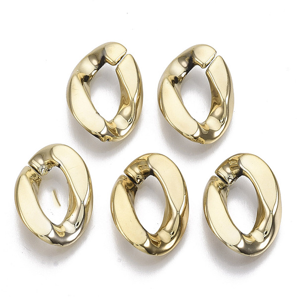 PandaHall CCB Plastic Linking Rings, Quick Link Connectors, For Jewelry Curb Chains Making, Twist, Golden, 18.5x13x4mm, Inner Diameter...
PandaHall CCB Plastic Linking Rings, Quick Link Connectors, For Jewelry Curb Chains Making, Twist, Golden, 18.5x13x4mm, Inner Diameter...