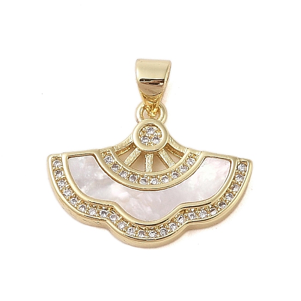 PandaHall Brass Micro Pave Cubic Zirconia Pendant, with Shell, Leaf, Real 18K Gold Plated, 16x21.5x2.5mm, Hole: 3.5X3.5mm Brass+Cubic..., Clear
PandaHall Brass Micro Pave Cubic Zirconia Pendant, with Shell, Leaf, Real 18K Gold Plated, 16x21.5x2.5mm, Hole: 3.5X3.5mm Brass+Cubic..., Clear