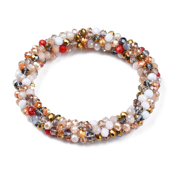 PandaHall Glass Beaded Crochet Stretch Bracelet, Fashion Nepal Bracelet for Women, Colorful, Inner Diameter: 1-7/8 inch(4.7cm) Glass
PandaHall Glass Beaded Crochet Stretch Bracelet, Fashion Nepal Bracelet for Women, Colorful, Inner Diameter: 1-7/8 inch(4.7cm) Glass