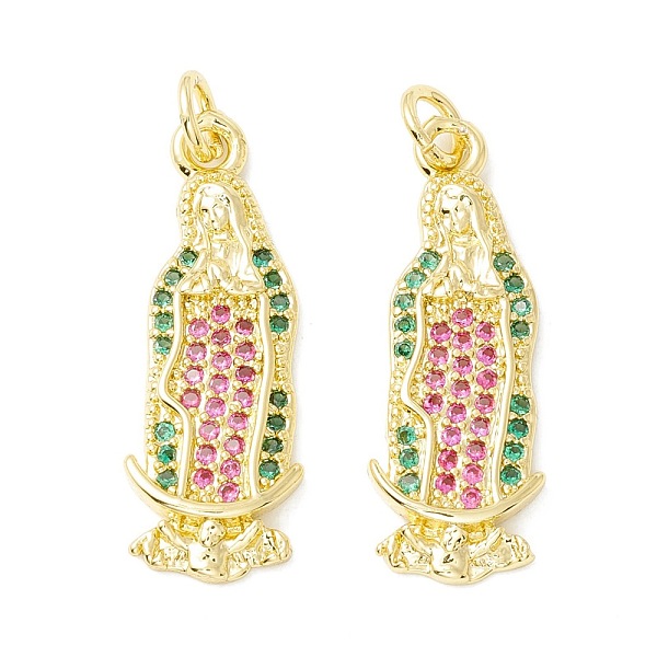 PandaHall Brass Micro Pave Cubic Zirconia Pendants, Real 18K Gold Plated, Long-Lasting Plated, Virgin Mary, Colorful, 27.5x10x2.5mm, Jump...
PandaHall Brass Micro Pave Cubic Zirconia Pendants, Real 18K Gold Plated, Long-Lasting Plated, Virgin Mary, Colorful, 27.5x10x2.5mm, Jump...