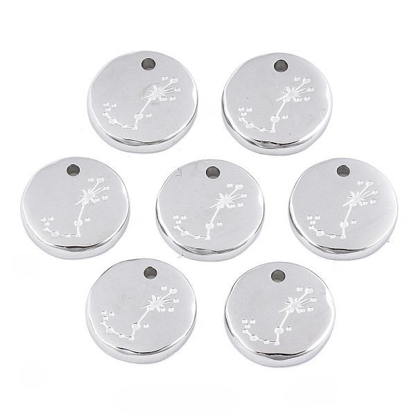 PandaHall 316 Surgical Stainless Steel Charms, Flat Round with Constellation, Stainless Steel Color, Scorpio, 10x2mm, Hole: 1mm 316 Surgical...
PandaHall 316 Surgical Stainless Steel Charms, Flat Round with Constellation, Stainless Steel Color, Scorpio, 10x2mm, Hole: 1mm 316 Surgical...