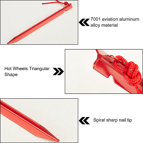PandaHall SUPERFINDINGS Aluminum Alloy Tent Stakes, Heavy Duty Ground Pegs, Lightweight Outdoor Tent Camping Spikes, Mixed Color..., Multicolor
PandaHall SUPERFINDINGS Aluminum Alloy Tent Stakes, Heavy Duty Ground Pegs, Lightweight Outdoor Tent Camping Spikes, Mixed Color..., Multicolor