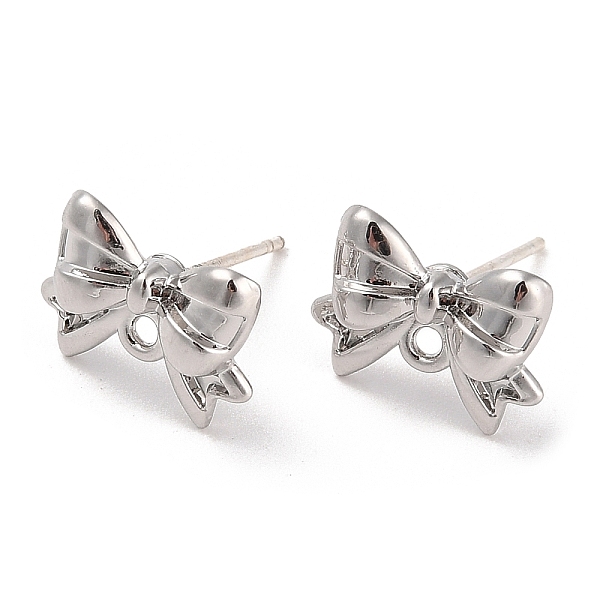 PandaHall Silver Alloy Stud Earring Findings, with Horizontal Loops & 925 Sterling Silver Pin, Bowknot, 9.5x12.5mm, Pin: 11x0.6mm Alloy...
PandaHall Silver Alloy Stud Earring Findings, with Horizontal Loops & 925 Sterling Silver Pin, Bowknot, 9.5x12.5mm, Pin: 11x0.6mm Alloy...