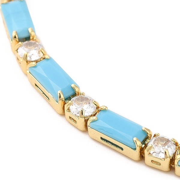 PandaHall Brass Cubic Zirconia Slider Bracelets, with Synthetic Turquoise, Box Chain Bracelet for Women, Real 16K Gold Plated, 0.1~0.3cm...
PandaHall Brass Cubic Zirconia Slider Bracelets, with Synthetic Turquoise, Box Chain Bracelet for Women, Real 16K Gold Plated, 0.1~0.3cm...