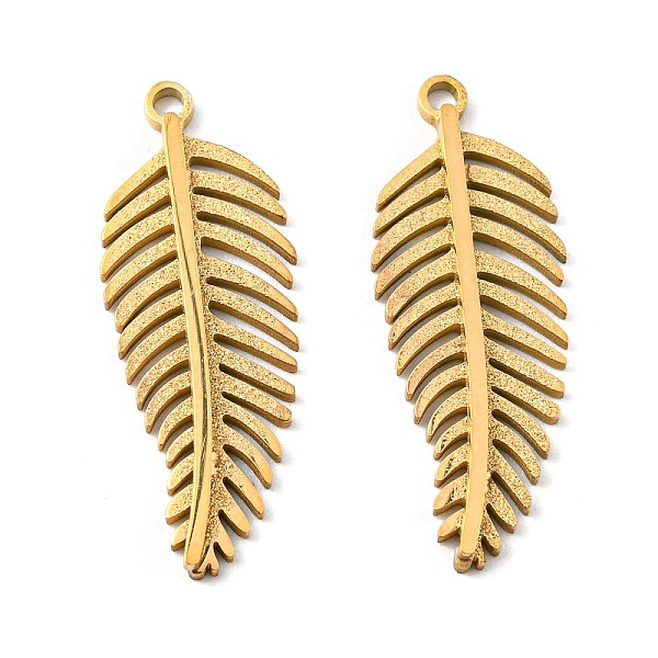 PandaHall 304 Stainless Steel Pendants, Feather Charm, Golden, 28x10.5x2mm, Hole: 1.6mm 304 Stainless Steel Feather
PandaHall 304 Stainless Steel Pendants, Feather Charm, Golden, 28x10.5x2mm, Hole: 1.6mm 304 Stainless Steel Feather