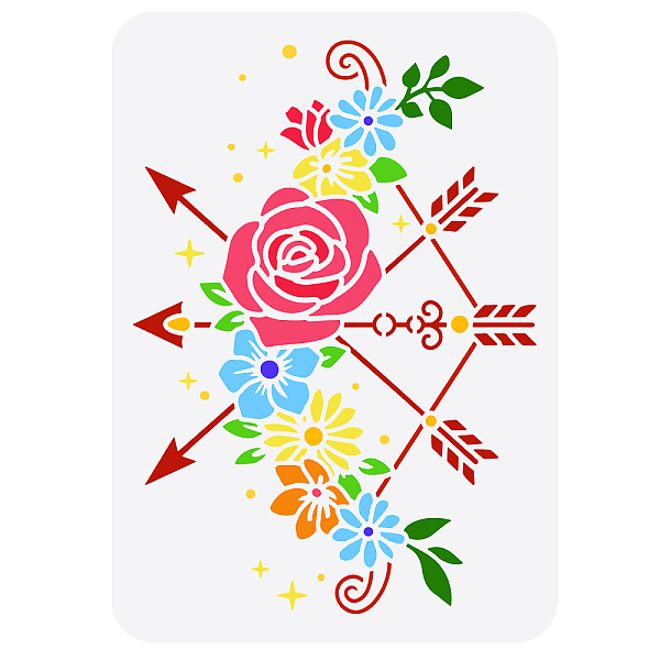 PandaHall Plastic Drawing Painting Stencils Templates, for Painting on Scrapbook Fabric Tiles Floor Furniture Wood, Rectangle, Flower...
PandaHall Plastic Drawing Painting Stencils Templates, for Painting on Scrapbook Fabric Tiles Floor Furniture Wood, Rectangle, Flower...
