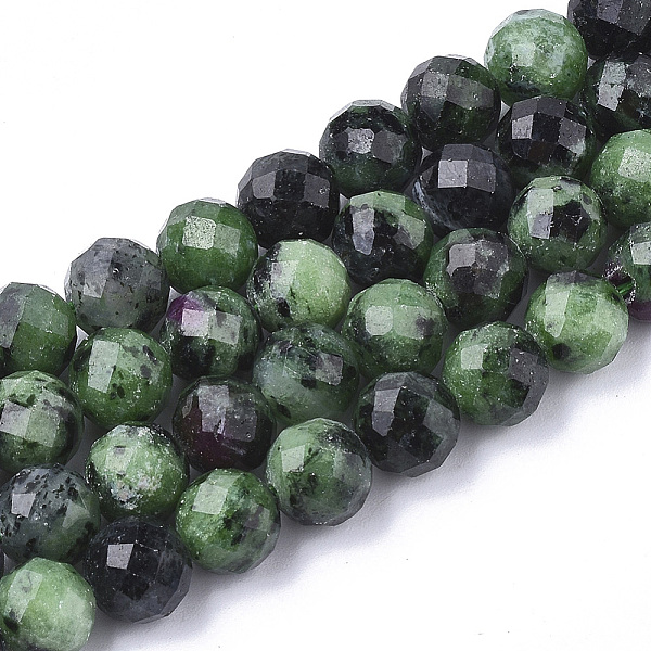 PandaHall Natural Ruby in Zoisite Beads Strands, Faceted, Round, 7.5~8x8mm, Hole: 1mm, about 25pcs/strand, 7.48 inch Ruby in Zoisite Round
PandaHall Natural Ruby in Zoisite Beads Strands, Faceted, Round, 7.5~8x8mm, Hole: 1mm, about 25pcs/strand, 7.48 inch Ruby in Zoisite Round