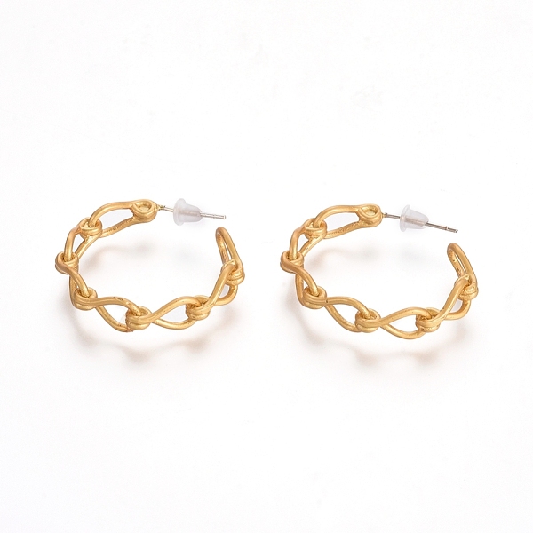 PandaHall Semicircular Brass Stud Earrings, Half Hoop Earrings, with 925 Sterling Silver Pin and Plastic Ear Nuts, Long-Lasting Plated...
PandaHall Semicircular Brass Stud Earrings, Half Hoop Earrings, with 925 Sterling Silver Pin and Plastic Ear Nuts, Long-Lasting Plated...