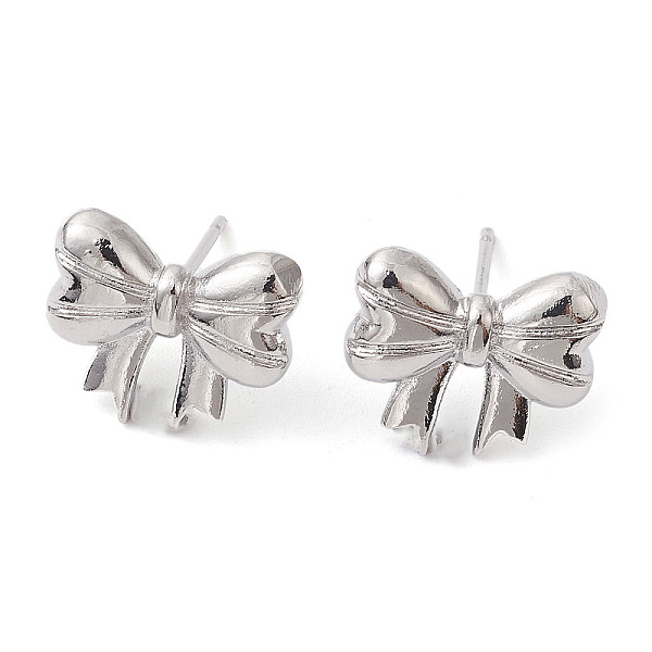 PandaHall Bowknot Brass Stud Earrings, Long-Lasting Plated, Lead Free & Cadmium Free, Platinum, 12.5x15mm Brass Bowknot
PandaHall Bowknot Brass Stud Earrings, Long-Lasting Plated, Lead Free & Cadmium Free, Platinum, 12.5x15mm Brass Bowknot